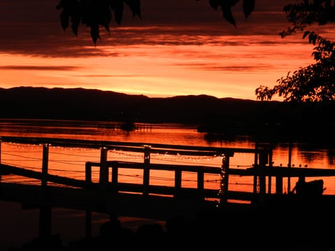 Another incredible sunset from the lakeside yard.