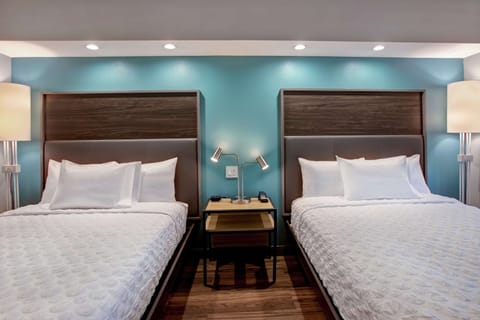 Room, 2 Queen Beds | Down comforters, in-room safe, desk, blackout drapes