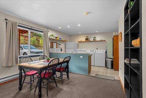 Cottage dining table and kithchen