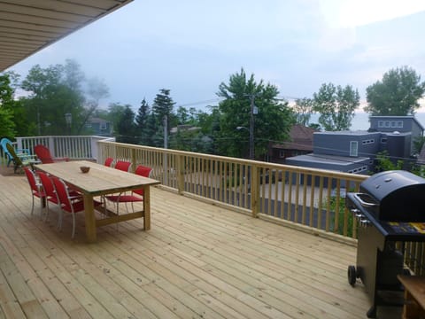 View of the lake from the huge front deck