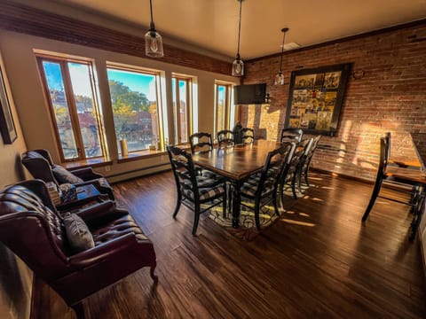 Dining room overlooking Main Street