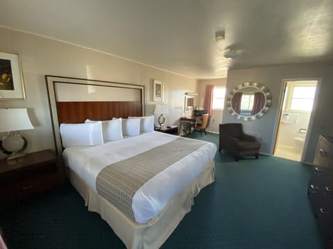 Luxury Single Room, 1 King Bed, Mountain View | Egyptian cotton sheets, premium bedding, pillowtop beds, blackout drapes