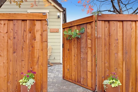 Park directly in front of your entry gate to conveniently come and go. 