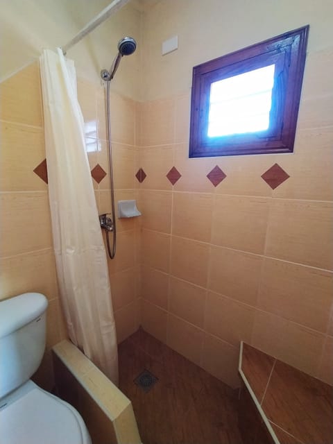 Comfort Room | Bathroom | Shower, rainfall showerhead, hair dryer, towels