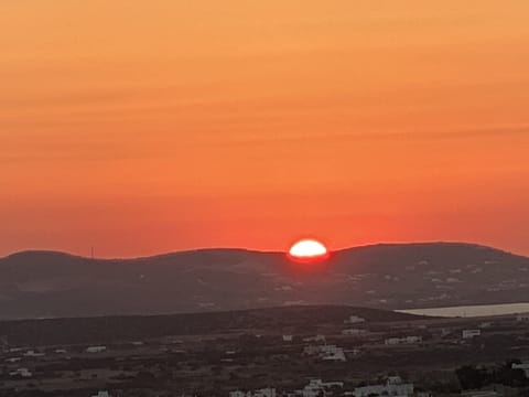 Sunset view from dinner table