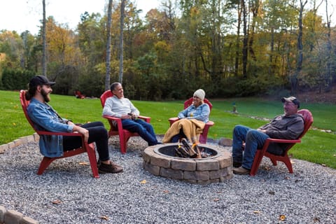 4 firepits on the property
