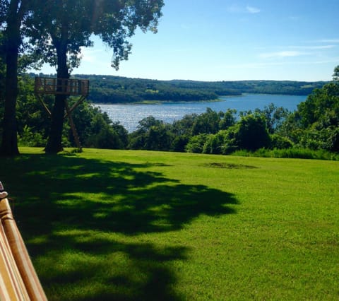 lake view from hammock