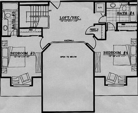 Upper floor plan