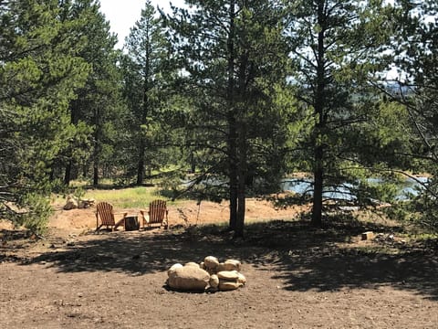 Backyard- home backs to stream and pond