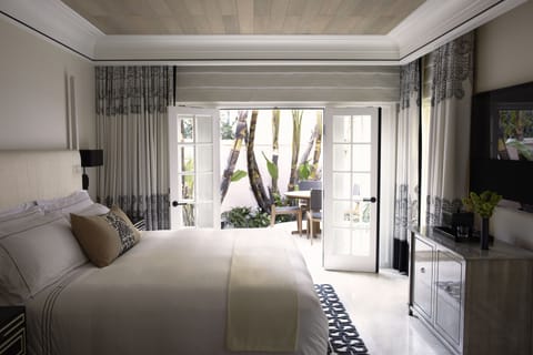 Bel-Air Suite with Patio | Egyptian cotton sheets, premium bedding, down comforters, pillowtop beds