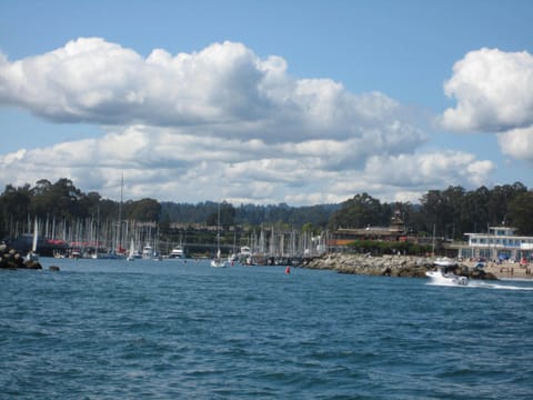 Santa Cruz Yacht Harbor has great restaurants and is within walking distance