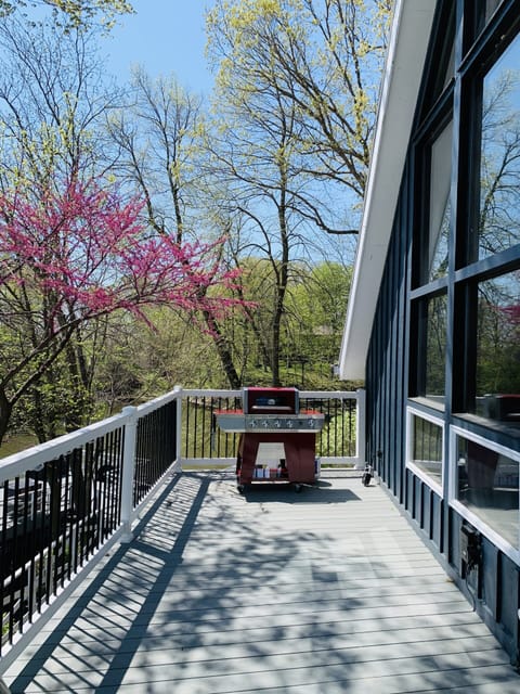 Terrace with the gas grill