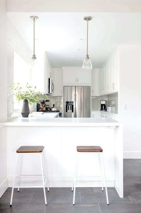 Kitchen and counter.