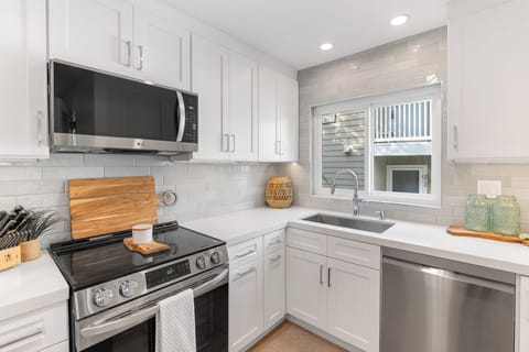 Updated kitchen with new LG appliances