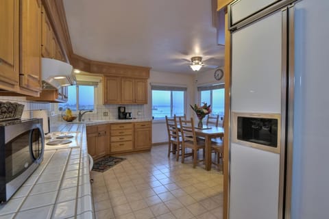 Kitchen w/ beautiful views in all windows! 