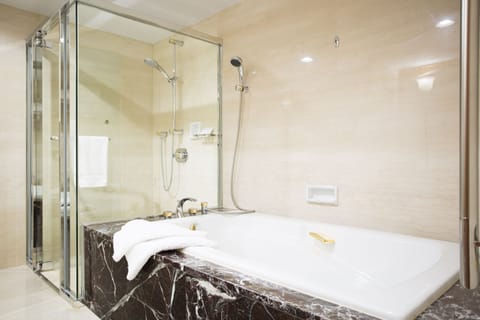 First Class Twin Room, Non Smoking | Bathroom | Free toiletries, hair dryer, slippers, bidet