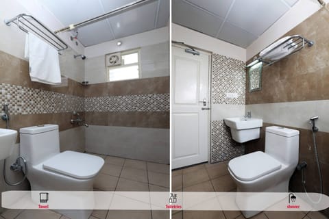 Standard Double Room | Bathroom | Shower, free toiletries, towels