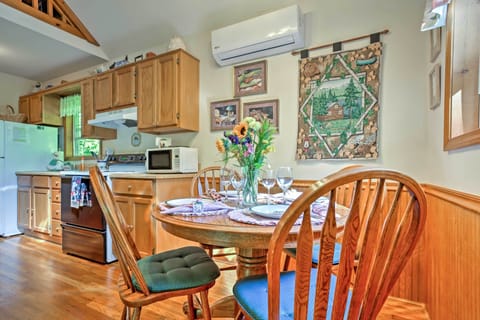 kitchen and dining area