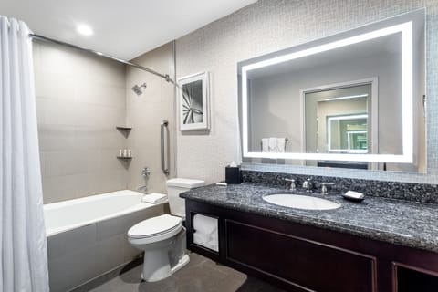 Junior Suite, Multiple Beds | Bathroom | Combined shower/tub, free toiletries, hair dryer, towels