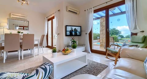 Villa, 2 Bedrooms | Living area | Flat-screen TV, DVD player