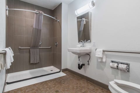 Standard Room, 1 Queen Bed, Accessible, Non Smoking | Accessible bathroom