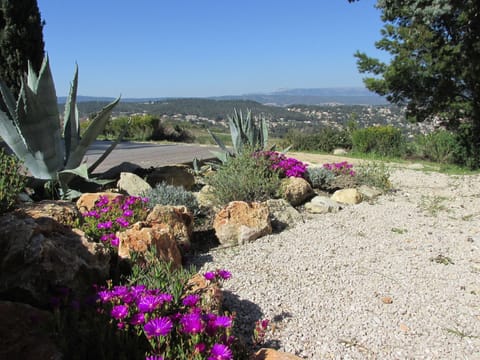 La Cadiere from the garden next to the pool