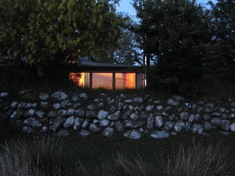 Trallwyn bach studio from the moor at night!