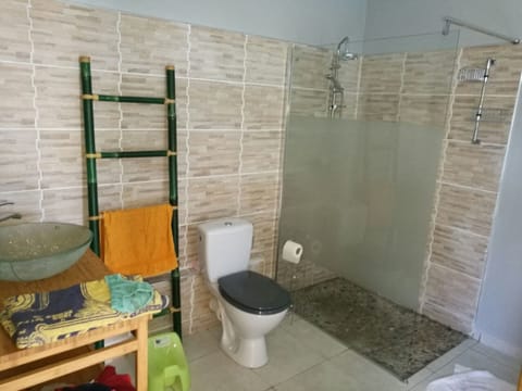 Double Room (Combava) | Bathroom | Shower, free toiletries, hair dryer, towels