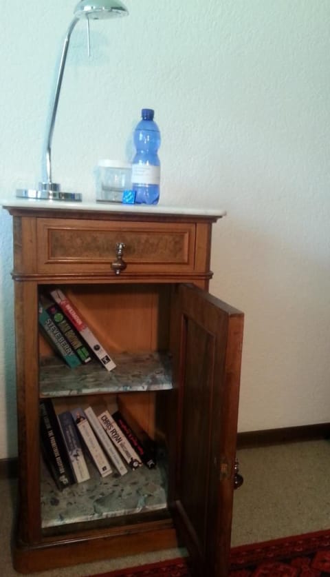 Book Swap cupboard for when you have finished your book on the balcony lounge