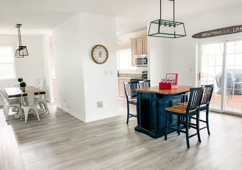 Dual indoor dining areas to accommodate all guests.