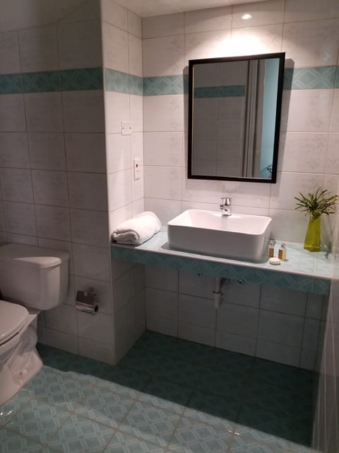 Family Room, Multiple Beds, Non Smoking | Bathroom | Shower, free toiletries, bidet, towels
