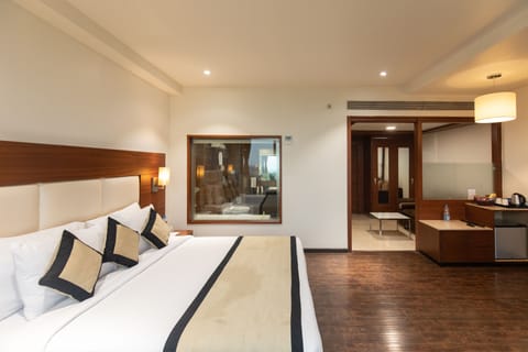 Executive Double Room, 1 King Bed, Non Smoking, City View | Premium bedding, minibar, in-room safe, blackout drapes