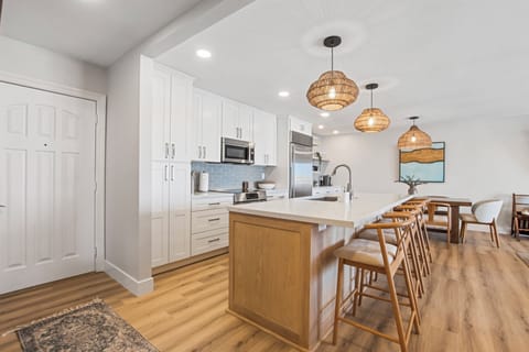 Recently remodeled kitchen with top-of-the-line appliances.