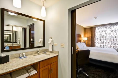Suite, 1 Bedroom (1 Grand King Bed and 1 Sofa Bed) | Bathroom | Designer toiletries, hair dryer, towels