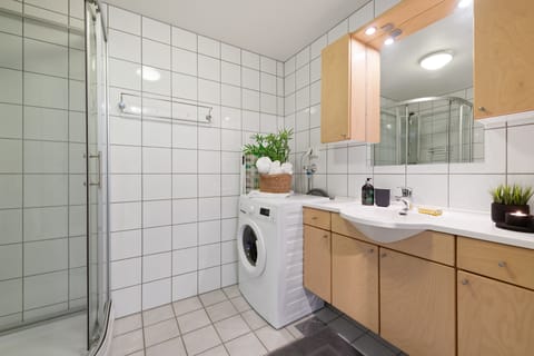 Apartment, 1 Bedroom | Bathroom amenities | Shower, hair dryer, towels