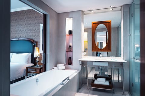 Suite | Bathroom | Separate tub and shower, deep soaking tub, designer toiletries