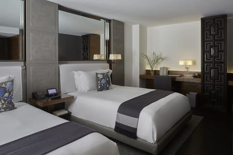 Deluxe Room, 2 Queen Beds, Non Smoking | Premium bedding, minibar, in-room safe, individually decorated