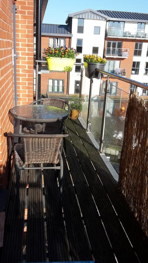 Large balcony accessed from lounge and bedroom