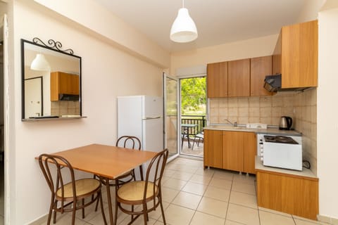 Comfort Apartment, Balcony, Sea View | Private kitchen | Full-size fridge, oven, stovetop, coffee/tea maker