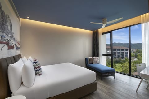 Suite, 1 Bedroom (Pool Balcony) | Minibar, in-room safe, desk, laptop workspace