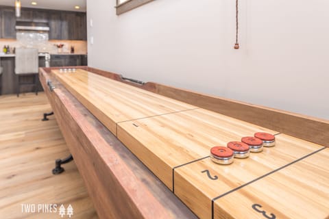 Sandless Shuffleboard Table in Living Room