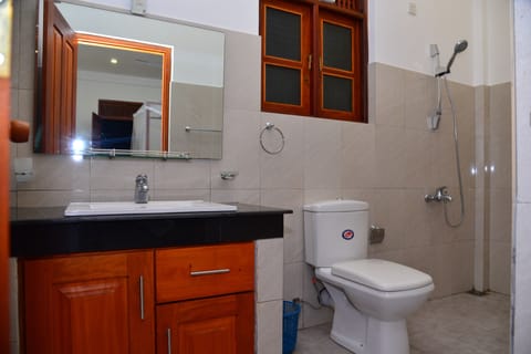 Basic Villa, Smoking, Garden View | Bathroom | Shower, free toiletries, hair dryer, bathrobes