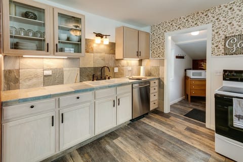 Help yourself to the complementary beverages and chocolates!