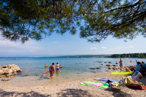 Beach nearby, sun loungers, beach umbrellas, beach bar