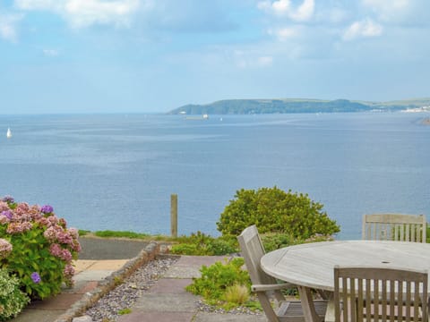 Wonderful sea views from the garden | Breakwater View, Down Thomas, near Plymouth