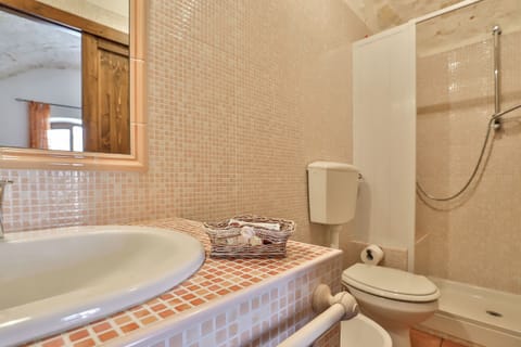 Standard Double Room (9) | Bathroom | Shower, rainfall showerhead, bidet, towels