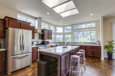 Chefs kitchen, lots of natural light.
