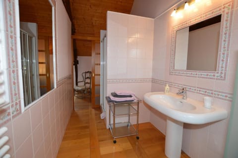 Double Room (Rose) | Bathroom | Shower, hair dryer, towels