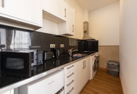 Premier Apartment, 1 Double Bed with Sofa bed | Private kitchen | Fridge, microwave, stovetop, cookware/dishes/utensils