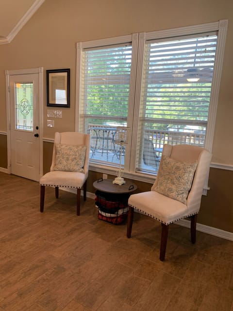 Additional seating in living room 